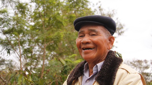 Già Làng Ama H'rin ở tuổi 82. 2011. Quốc Việt